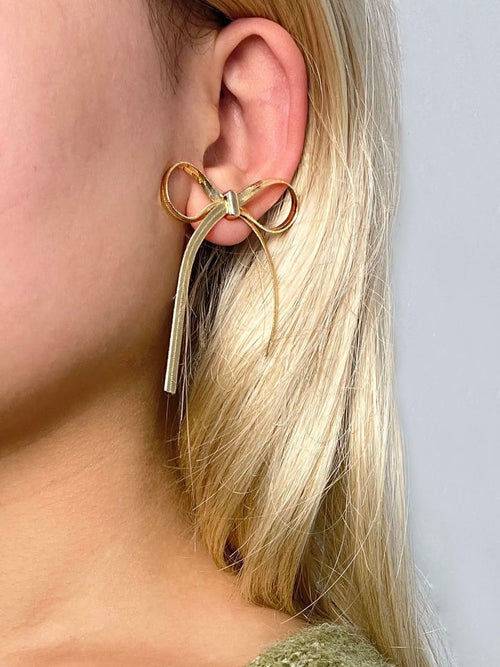 Pretty Little Bow Earrings - Gold & Silver