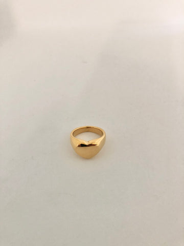 Santorini gold watch chain ring