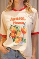 Aperol Please T Shirt - Cream