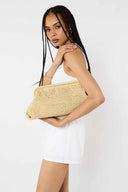 Caty Clutch - Natural Raffia