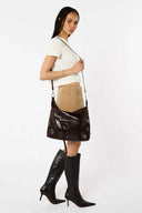 Infinity Shoulder Bag - Chocolate Crinkle