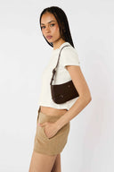 Karis Shoulder Bag - Chocolate PU