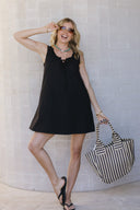 Tamika Mini Dress - Black