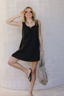 Tamika Mini Dress - Black