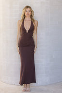 Cierra Maxi Dress - Chocolate