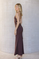 Cierra Maxi Dress - Chocolate
