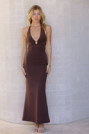 Cierra Maxi Dress - Chocolate