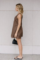 Permata Mini Dress - Chocolate