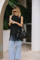 Peta & Jain Audacity bag black studded
