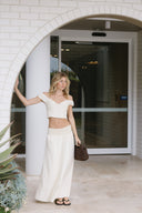 Josephine Stripe Skirt - Butter