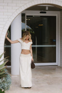 Josephine Stripe Skirt - Butter