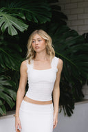 floral white lace texture top with cross over back