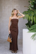 Delia Skirt Set - Chocolate