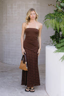 Delia Skirt Set - Chocolate