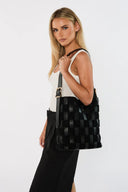RONI BLACK PU/GOLD