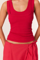 Luca Tank Top - Red