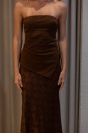 Delia Skirt Set - Chocolate