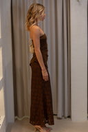 Delia Skirt Set - Chocolate
