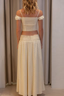 Josephine Stripe Skirt - Butter