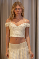 Josephine Stripe Top - Butter