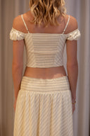 Josephine Stripe Top - Butter