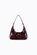 MILLE BURGUNDY CROC/GOLD