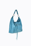 Infinity Shoulder Bag - Turquoise Crinkle