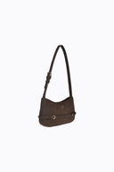 Karis Shoulder Bag - Chocolate Suede