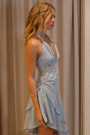 Liliana Midi Dress - Blue