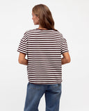 Esme Chocolate Stripe T Shirt