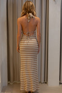 Pipi Maxi Dress - Brown Stripe