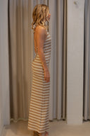 Pipi Maxi Dress - Brown Stripe
