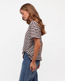 Esme Chocolate Stripe T Shirt