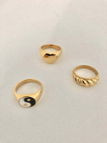 Lovers Gold Statement Ring